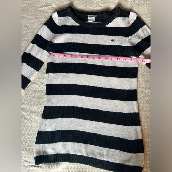 Lacoste - Vintage Tricot Classic Fit Striped Long-Sleeve Sweater - Picture 3 of 5